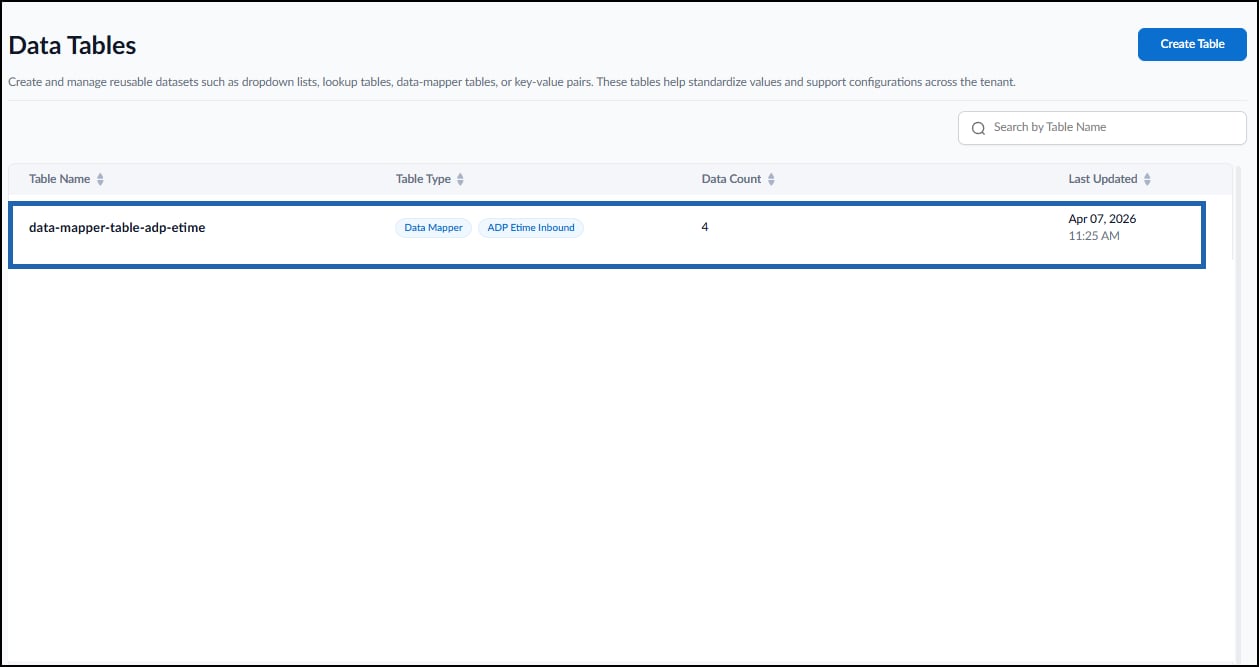 How to Create Data Mapper Table for ADP... - screenshot 4