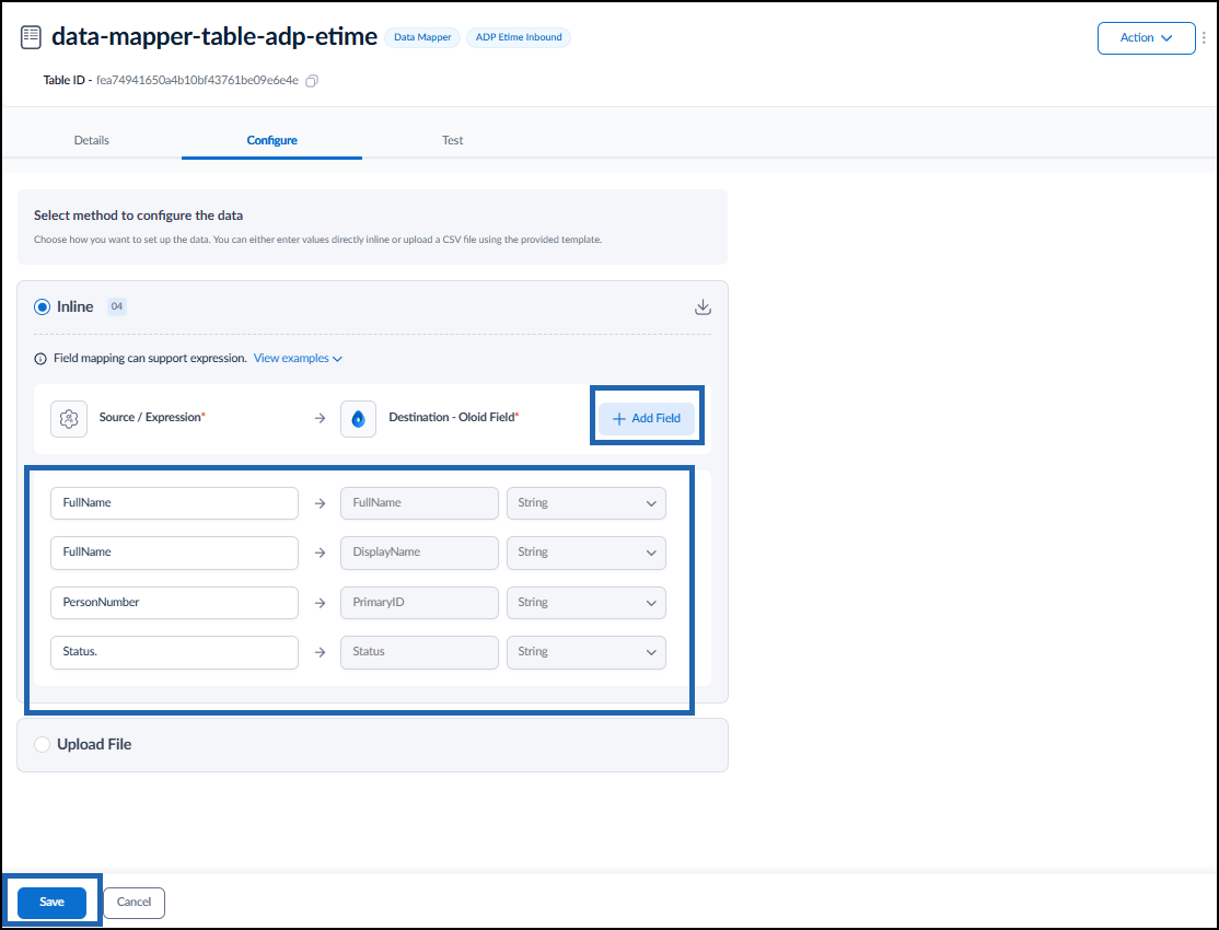 How to Configure Data Mapper Table for... - screenshot 6