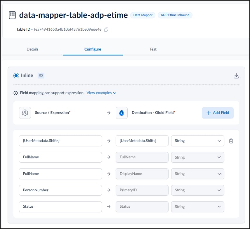 How to Configure Data Mapper Table for... - screenshot 8