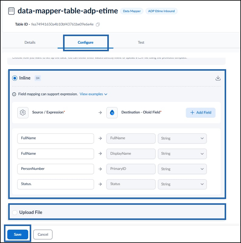 How to Configure Data Mapper Table for... - screenshot 5