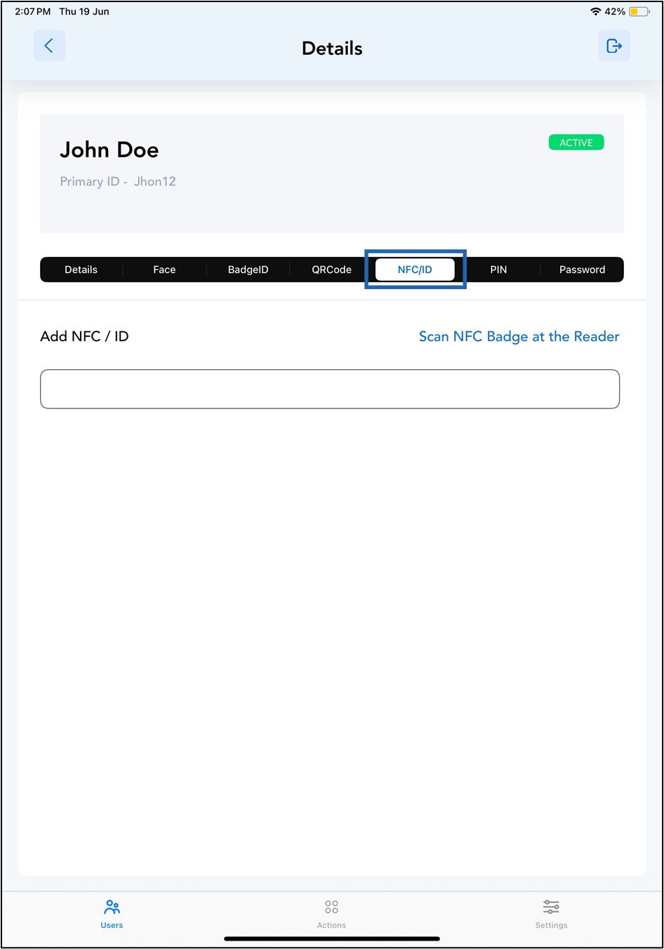 Oloid Connect - Add NFC/ID - screenshot 4