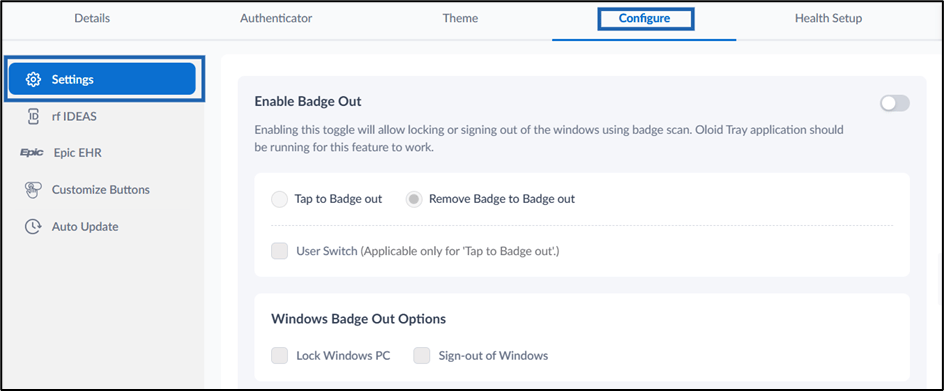 How to Configure Badge Out option - screenshot 3