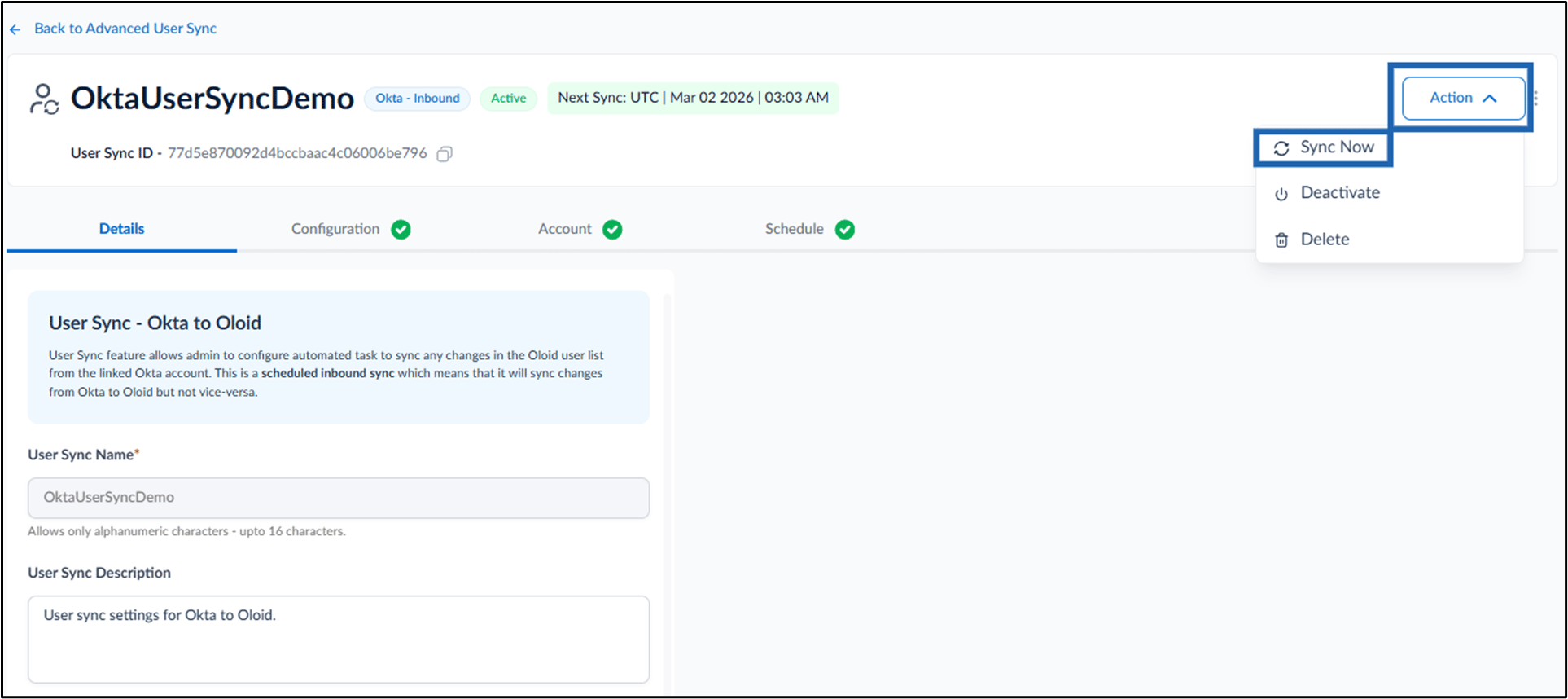 Inbound in the Tenant Admin Portal - screenshot 6