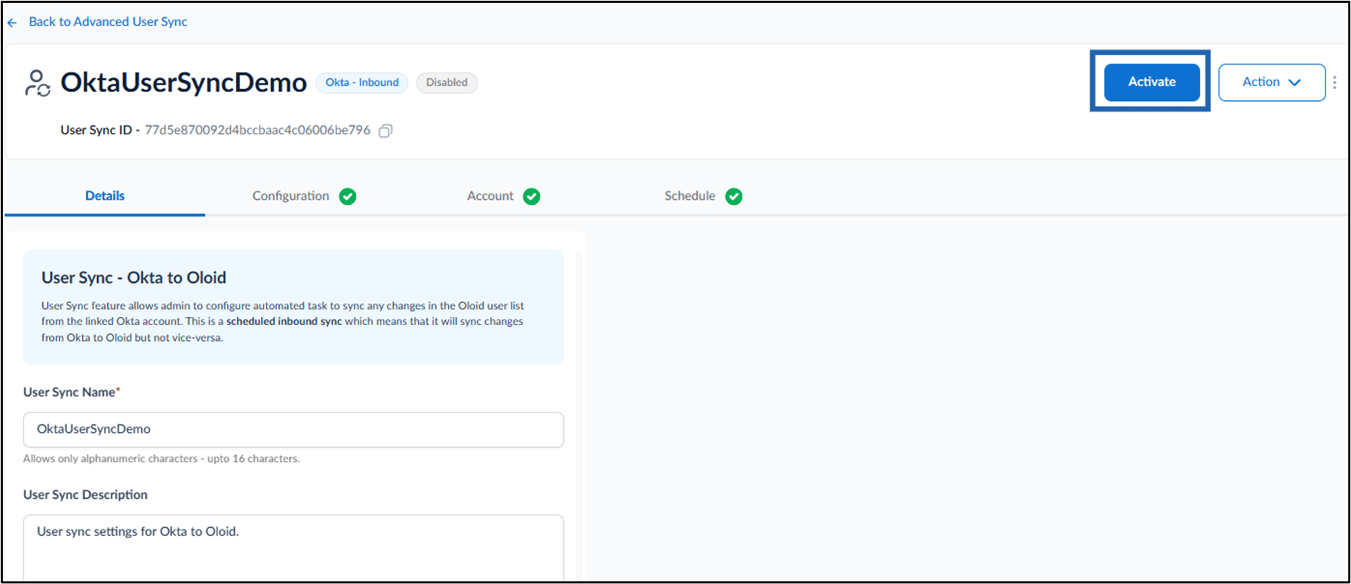 Inbound in the Tenant Admin Portal - screenshot 3
