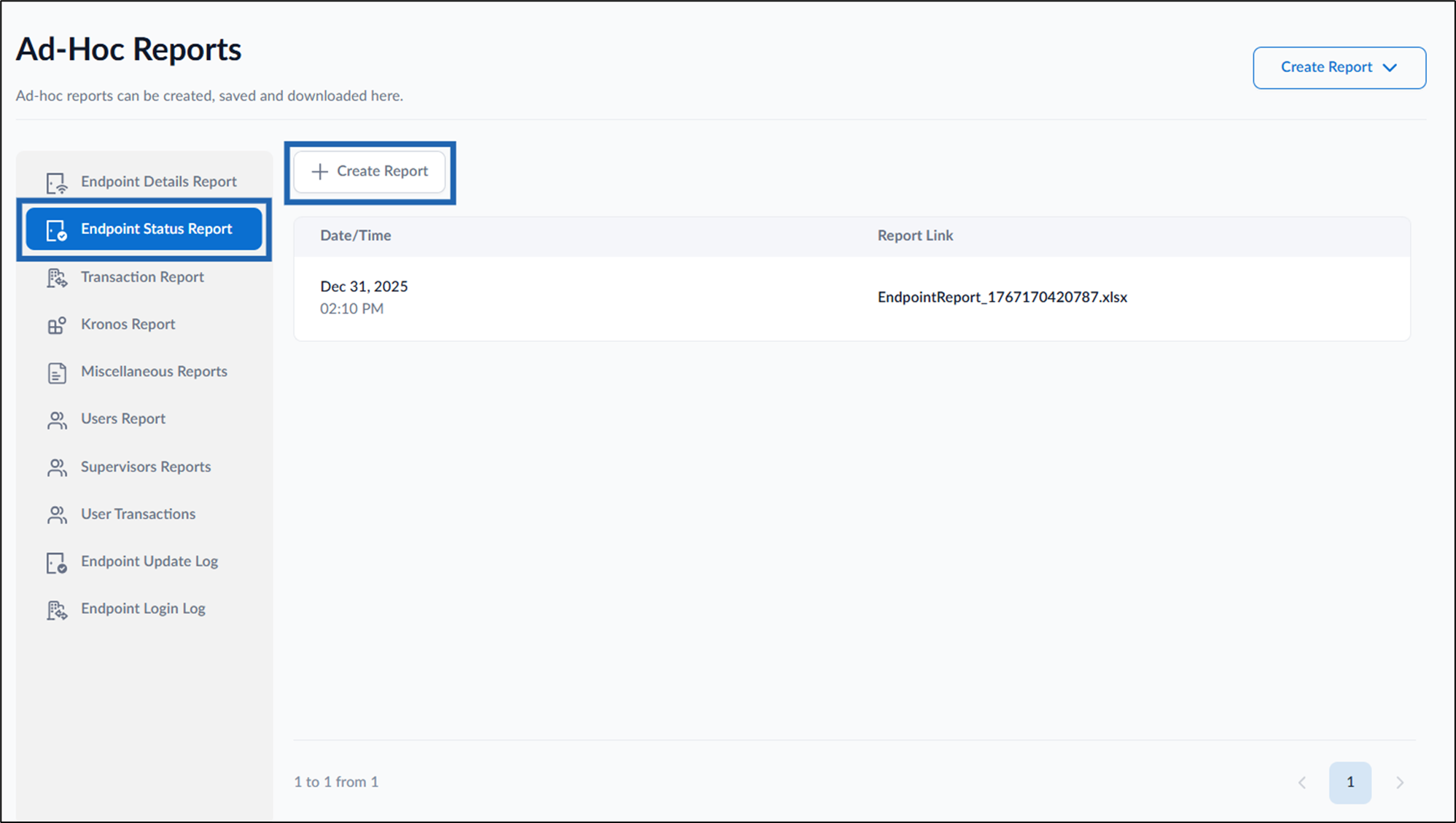 How to create Endpoint status Ad-Hoc... - screenshot 3