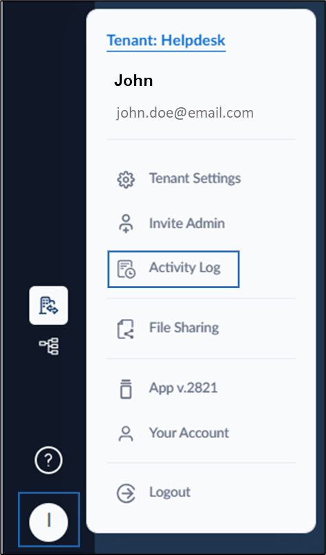 How to view Activity Log in Tenant... - screenshot 1