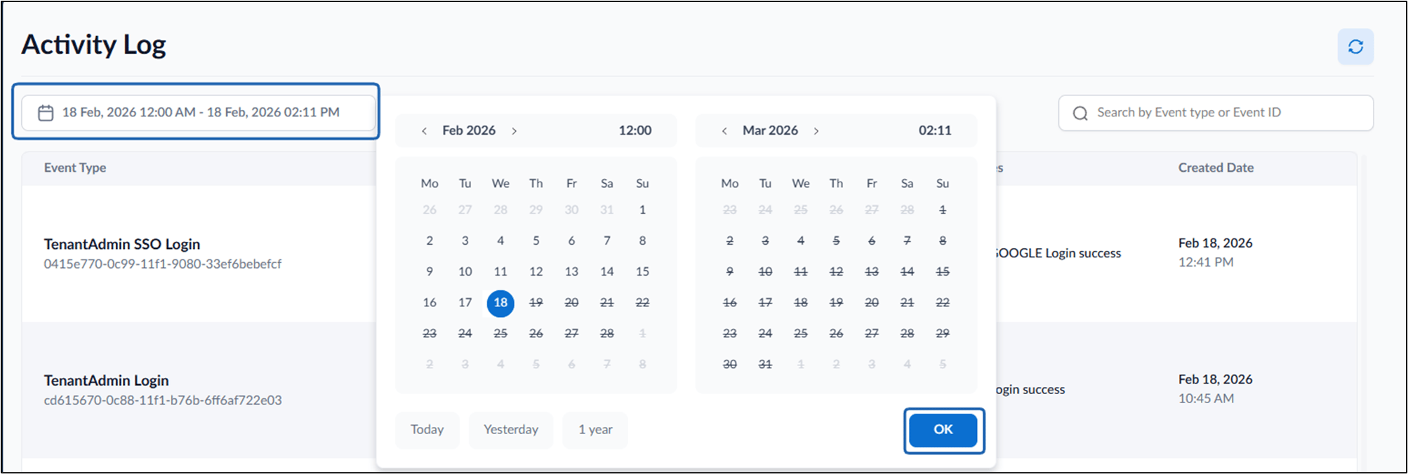 How to view Activity Log in Tenant... - screenshot 3