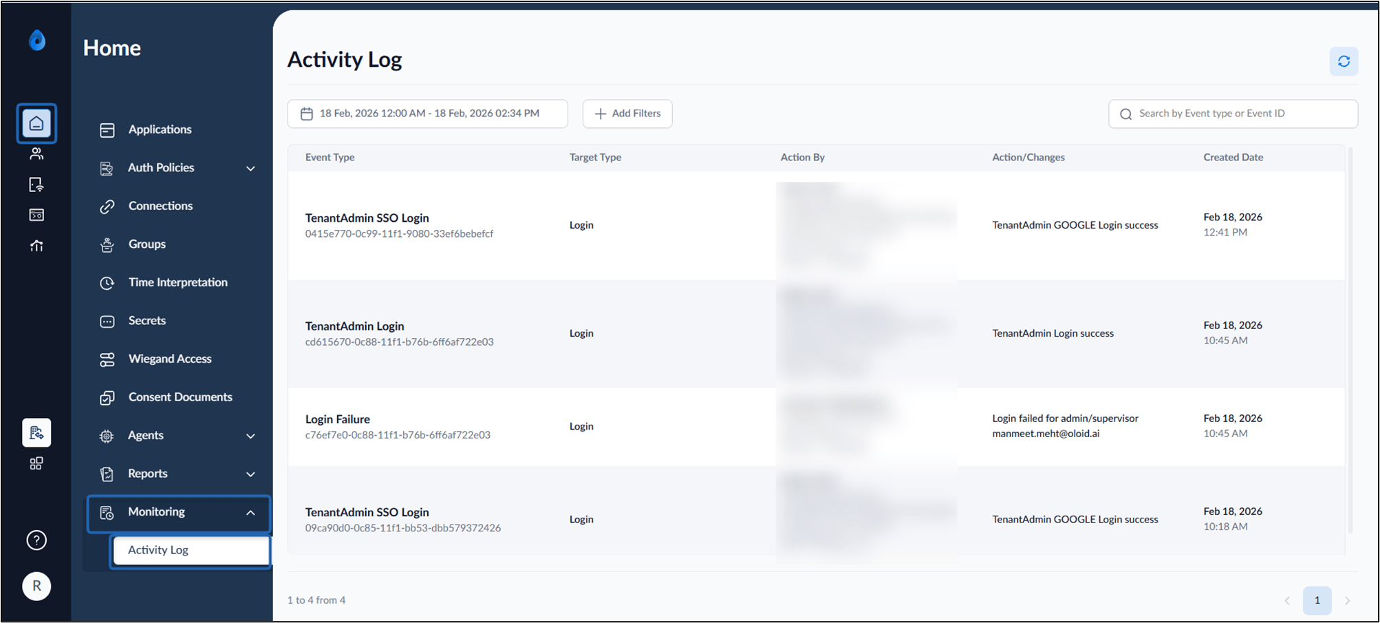 How to view Activity Log in Tenant... - screenshot 2
