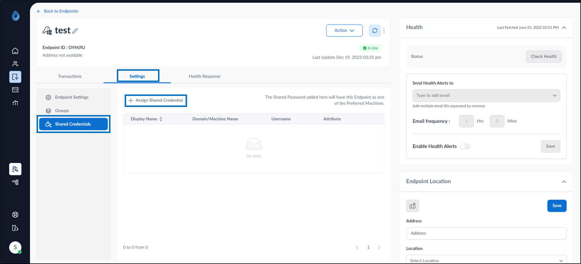 How to assign shared credentials to an... - screenshot 4