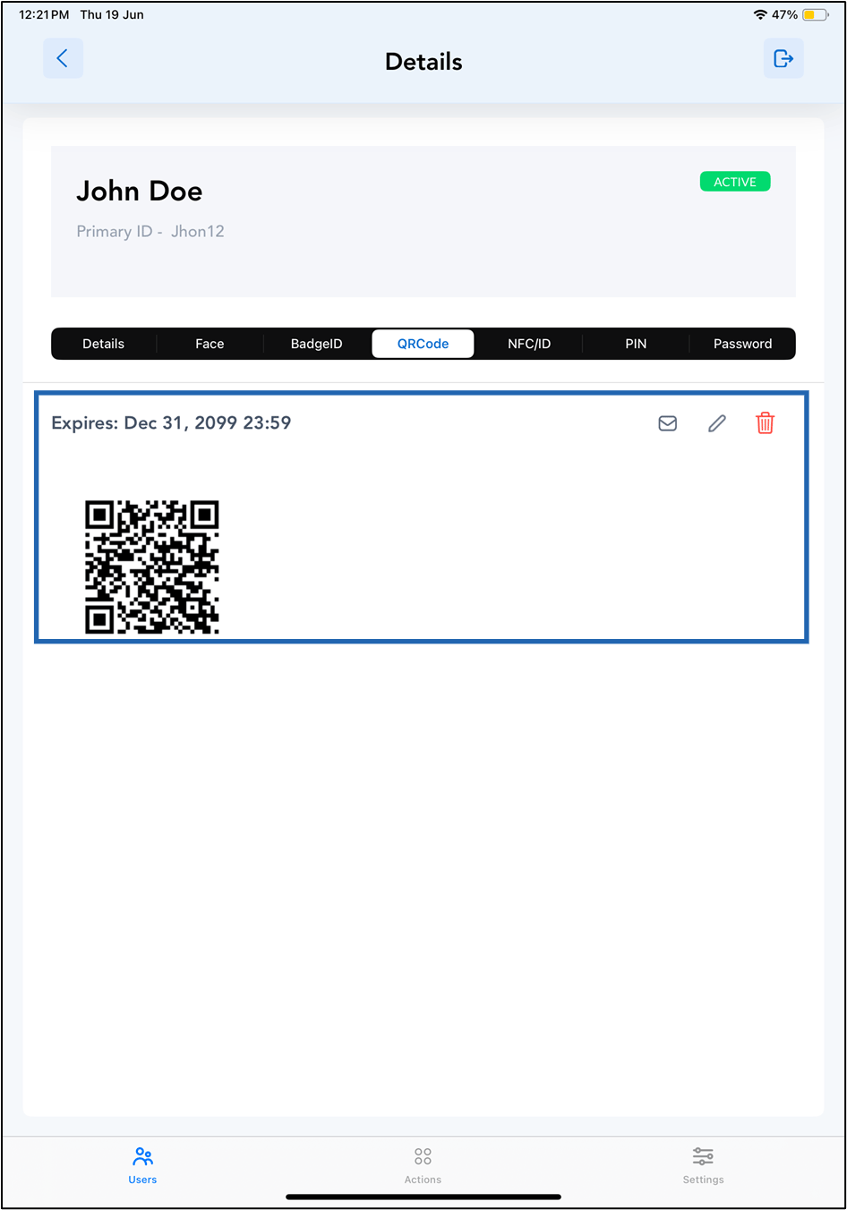 Oloid Connect - Add QR Code - screenshot 7