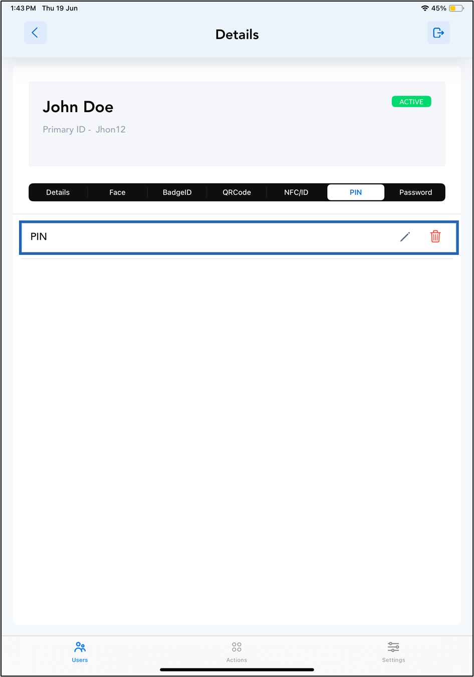 Oloid Connect - Set PIN - screenshot 8