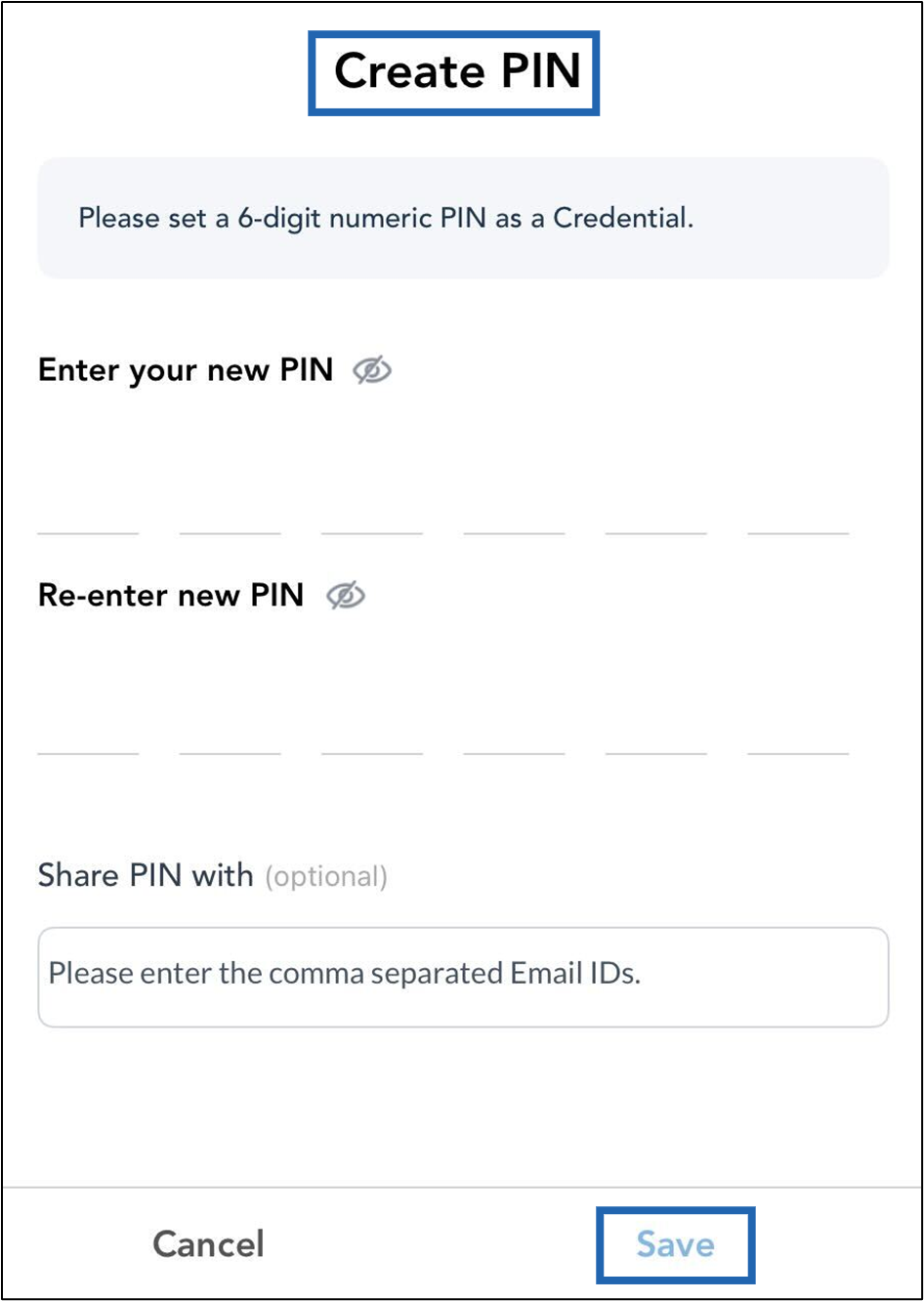 Oloid Connect - Set PIN - screenshot 7