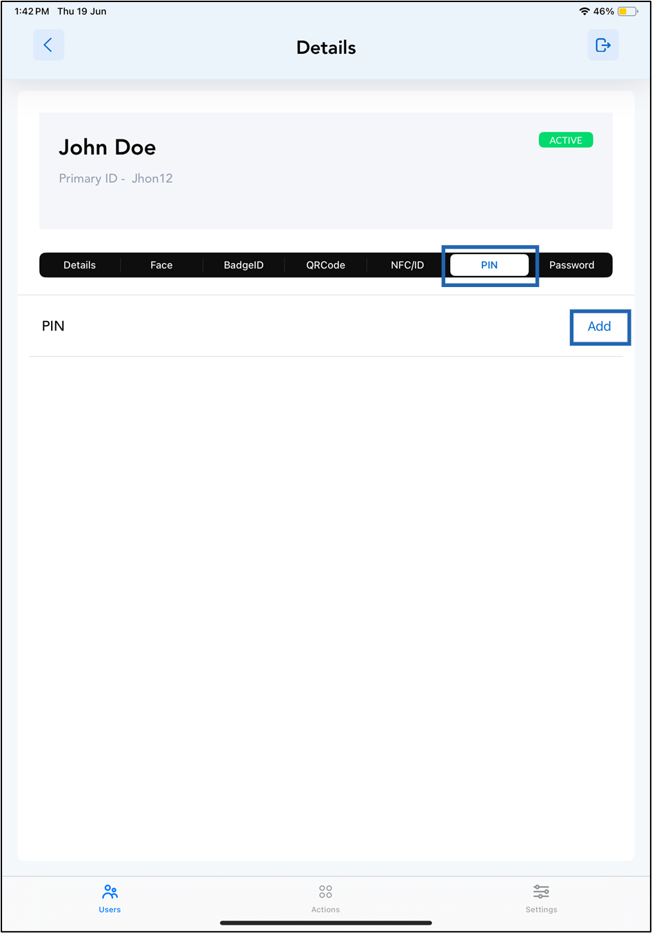 Oloid Connect - Set PIN - screenshot 6