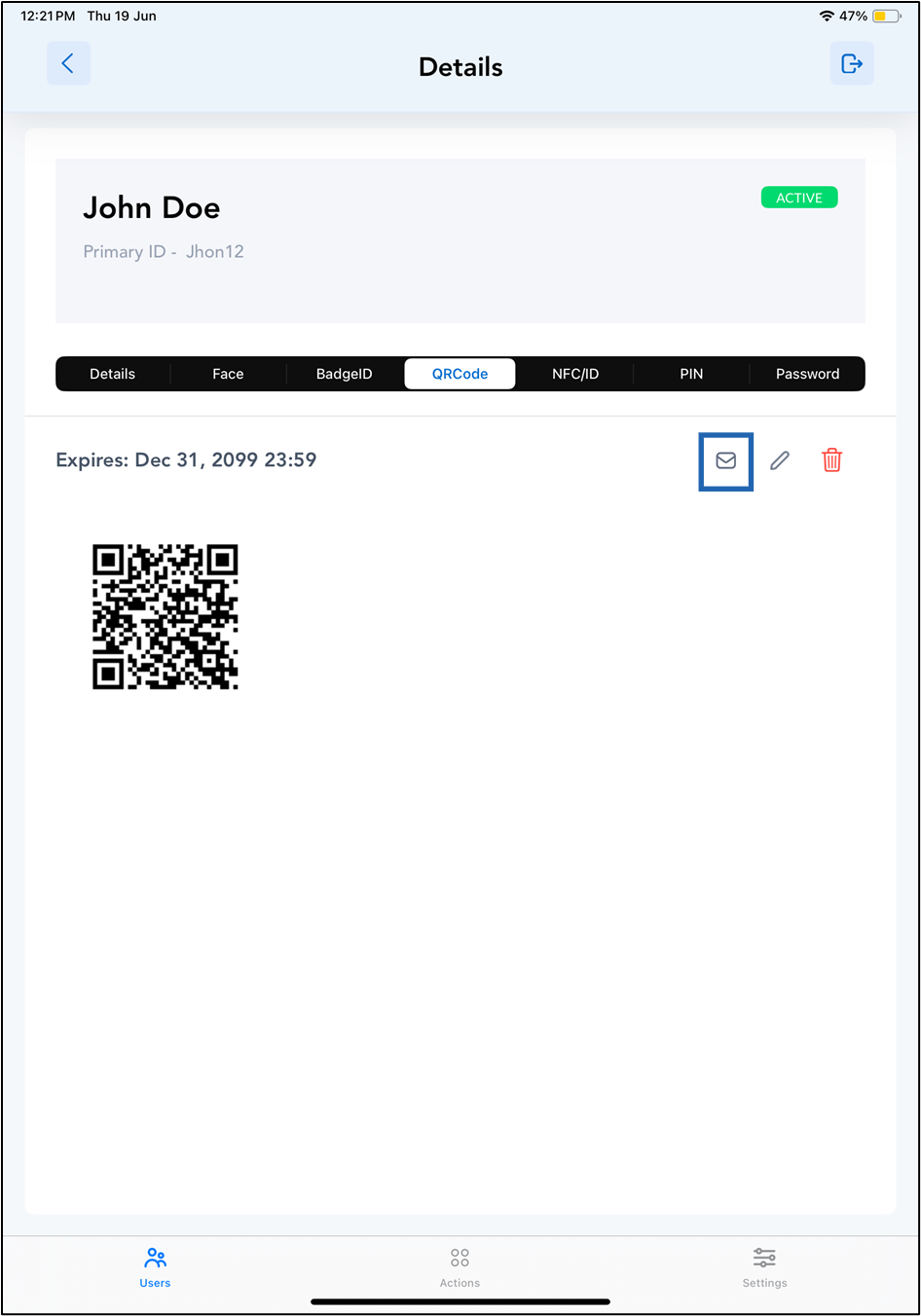 How to send QR code to user - screenshot 9