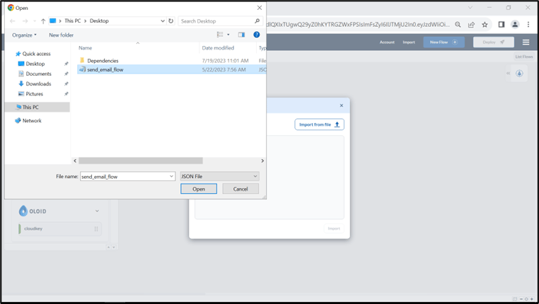 How to import a flow? - screenshot 4