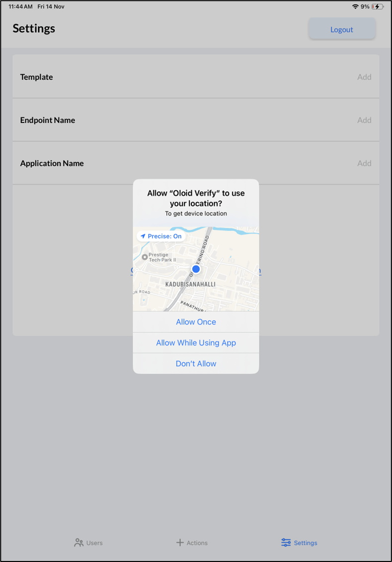 Oloid Verify - Admin Setup - screenshot 3