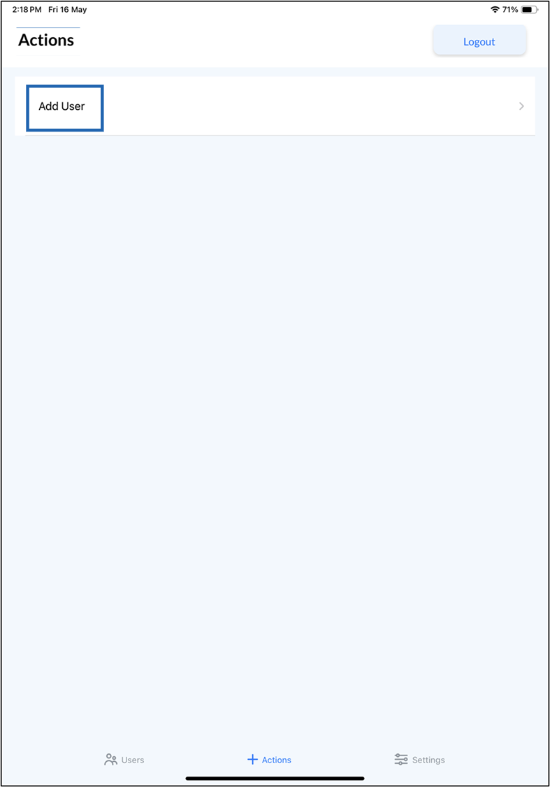Oloid Verify - Add User - screenshot 3