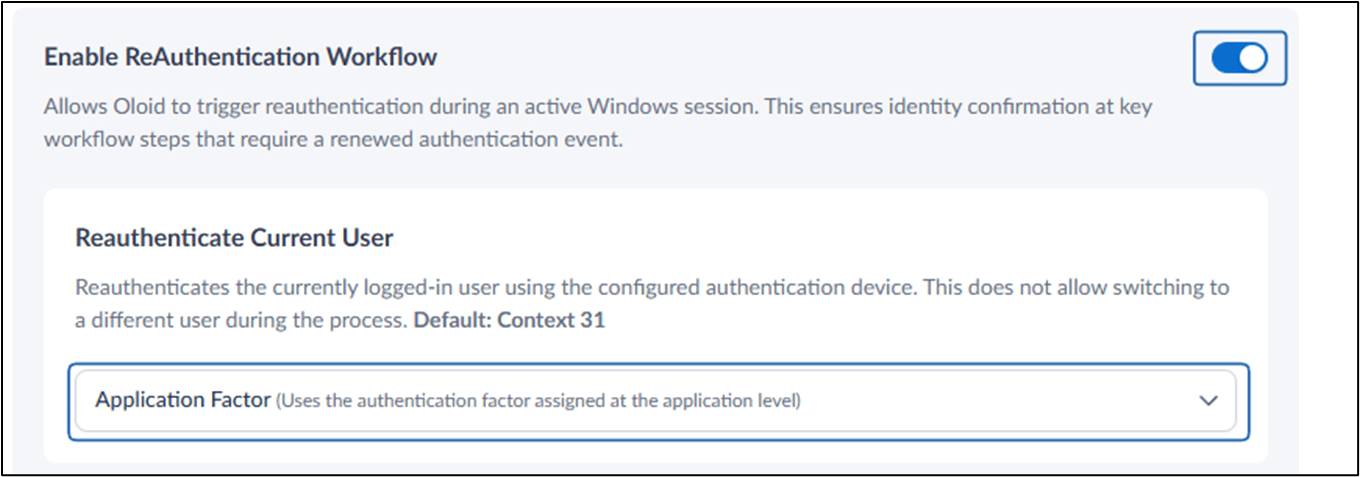 How to Configure Reauthenticate Current... - screenshot 5
