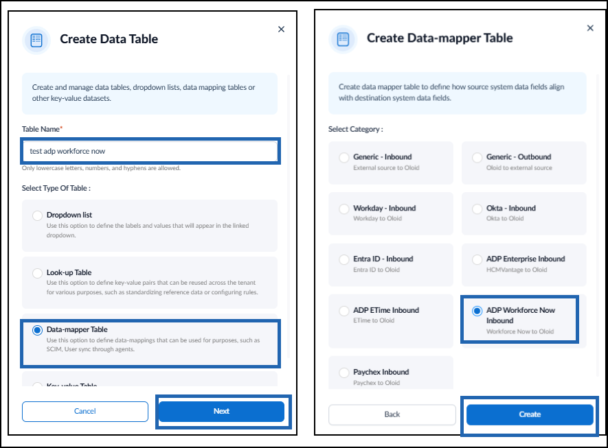 How to Create Data Mapper Table for ADP... - screenshot 3
