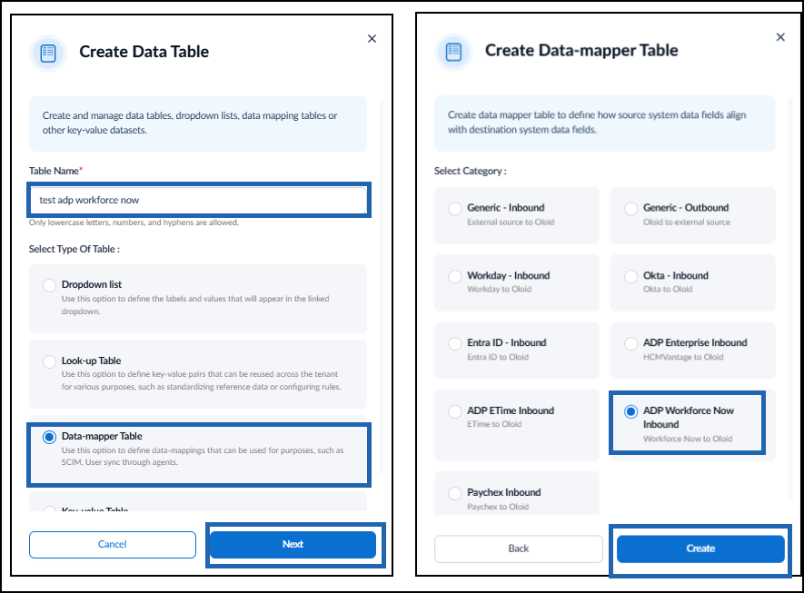 How to Create Data Mapper Table for ADP... - screenshot 3