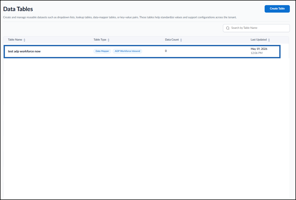 How to Configure Data Mapper Table for... - screenshot 2