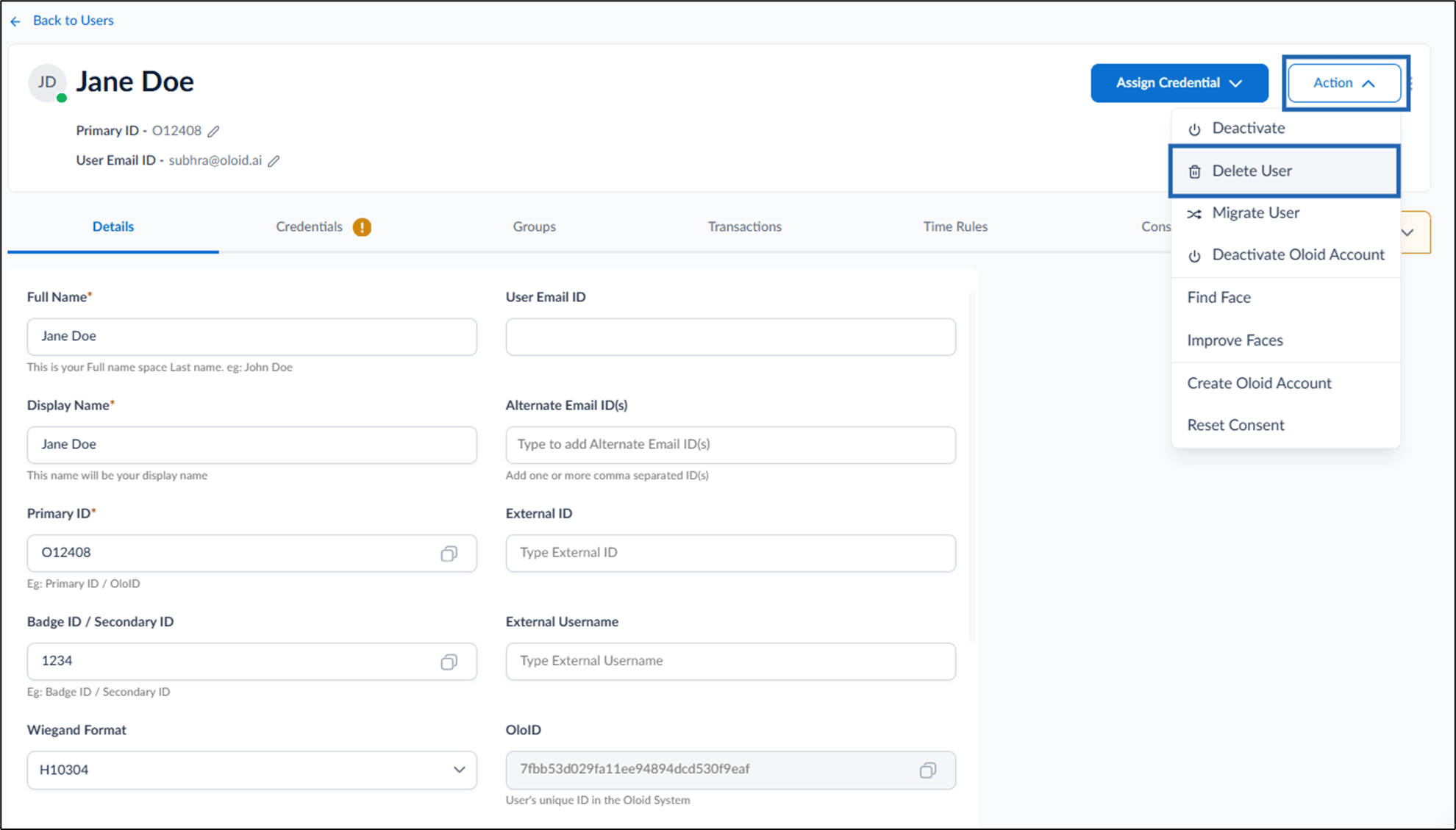 How to remove user in the Tenant Admin... - screenshot 4