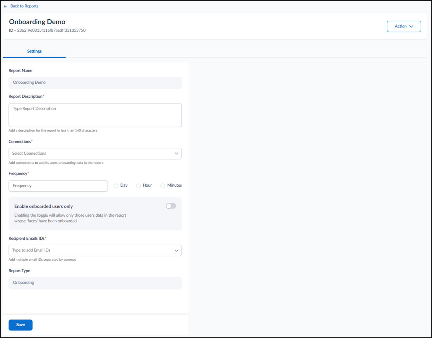 How to configure Onboarding Report - screenshot 1