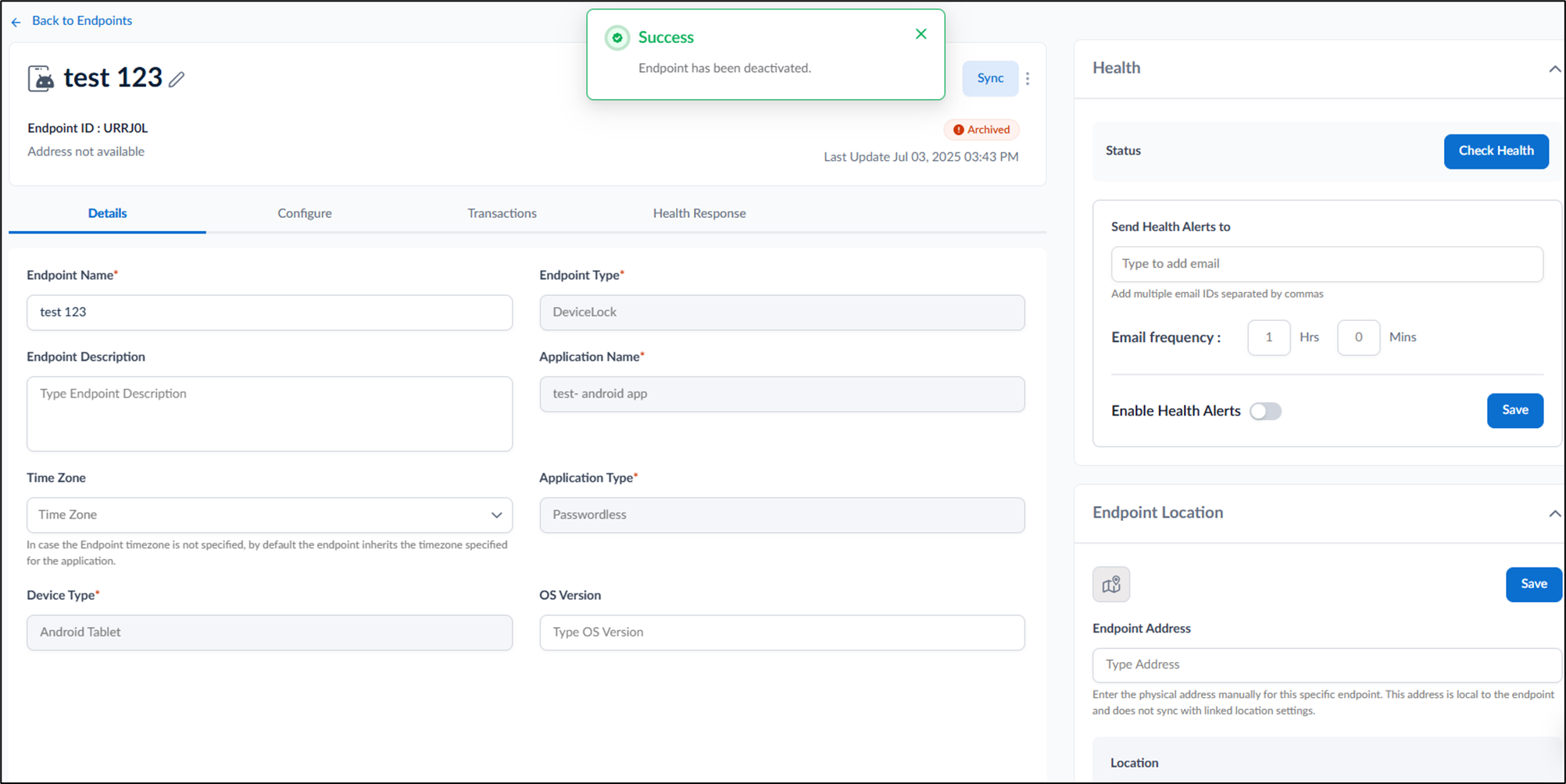 How to deactivate Endpoint in the... - screenshot 5