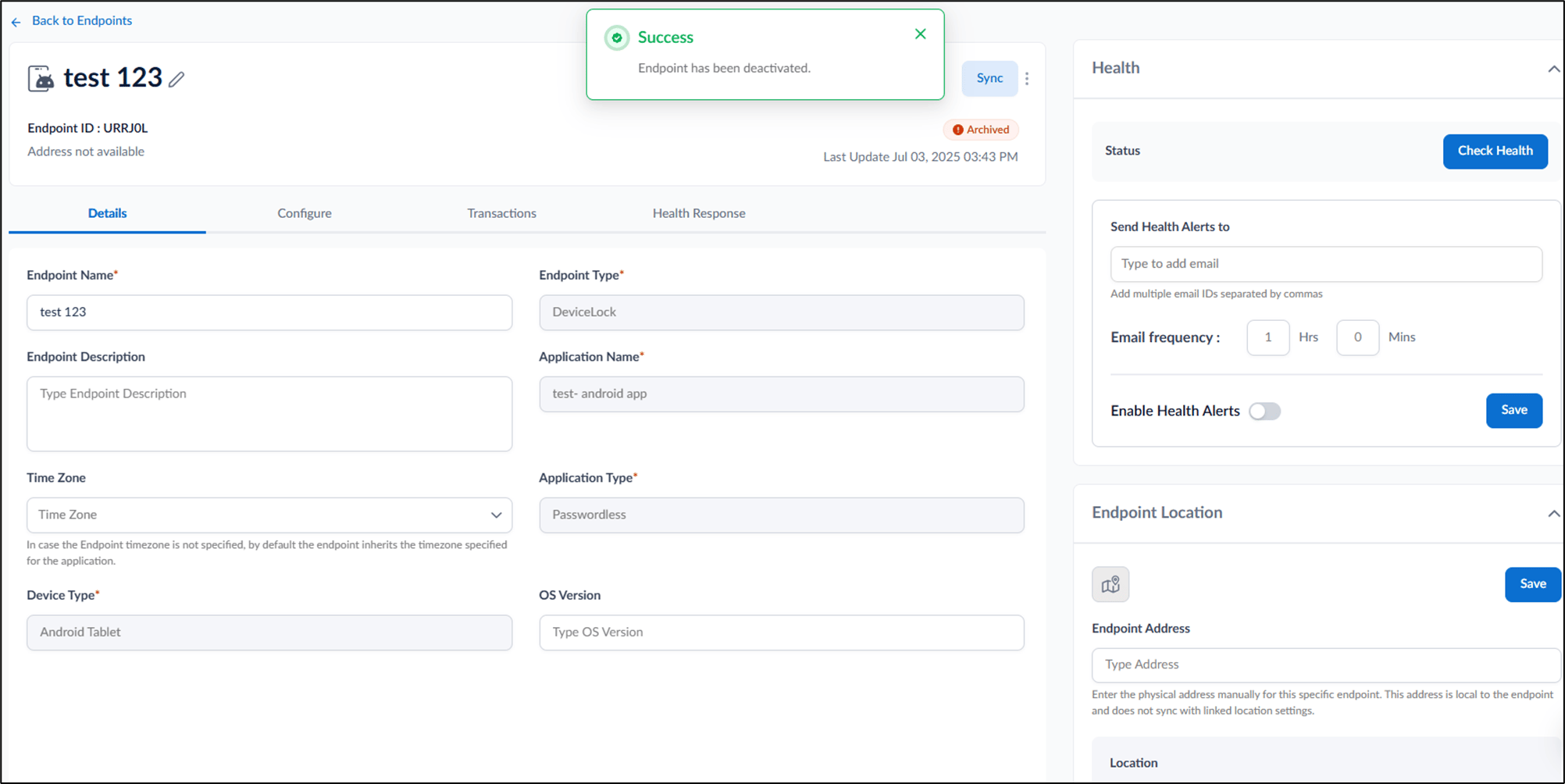 How to deactivate Endpoint in the... - screenshot 5