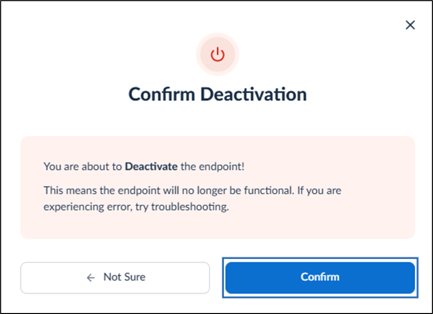 How to deactivate Endpoint in the... - screenshot 4