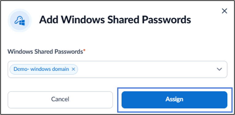 How to Assign Shared Password for... - screenshot 4