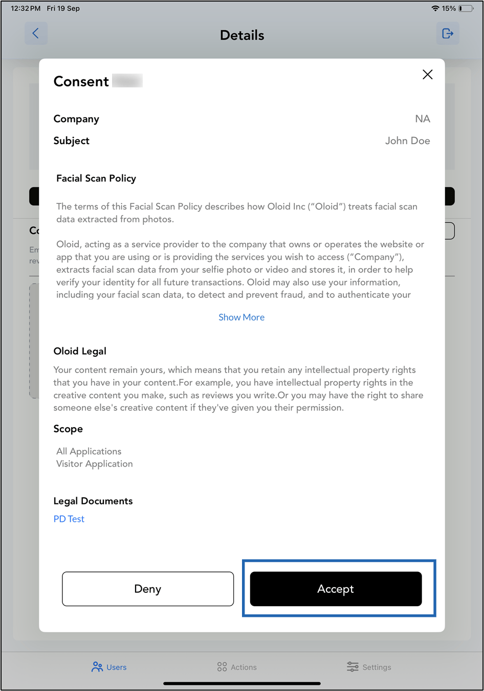 Oloid Connect - Add Face - screenshot 6