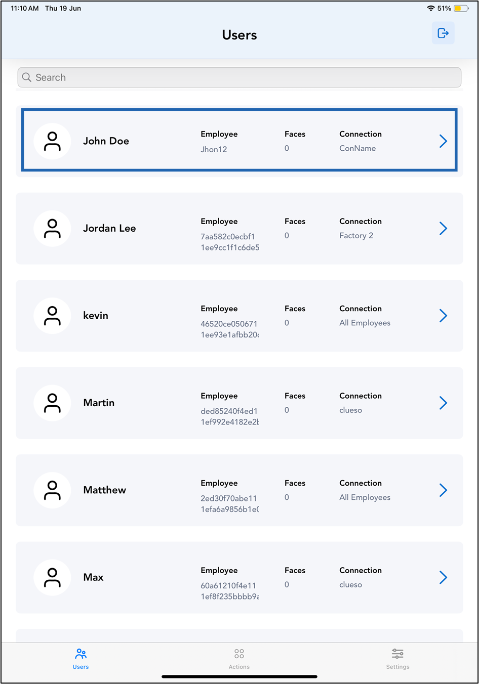 Oloid Connect - Add Face - screenshot 4