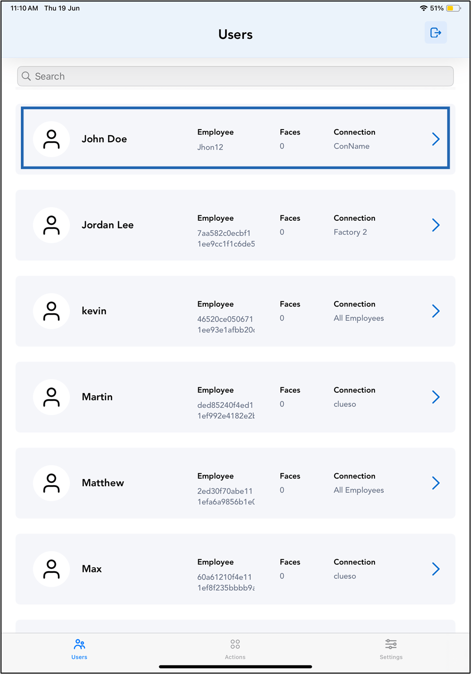 Oloid Connect - Add Face - screenshot 4