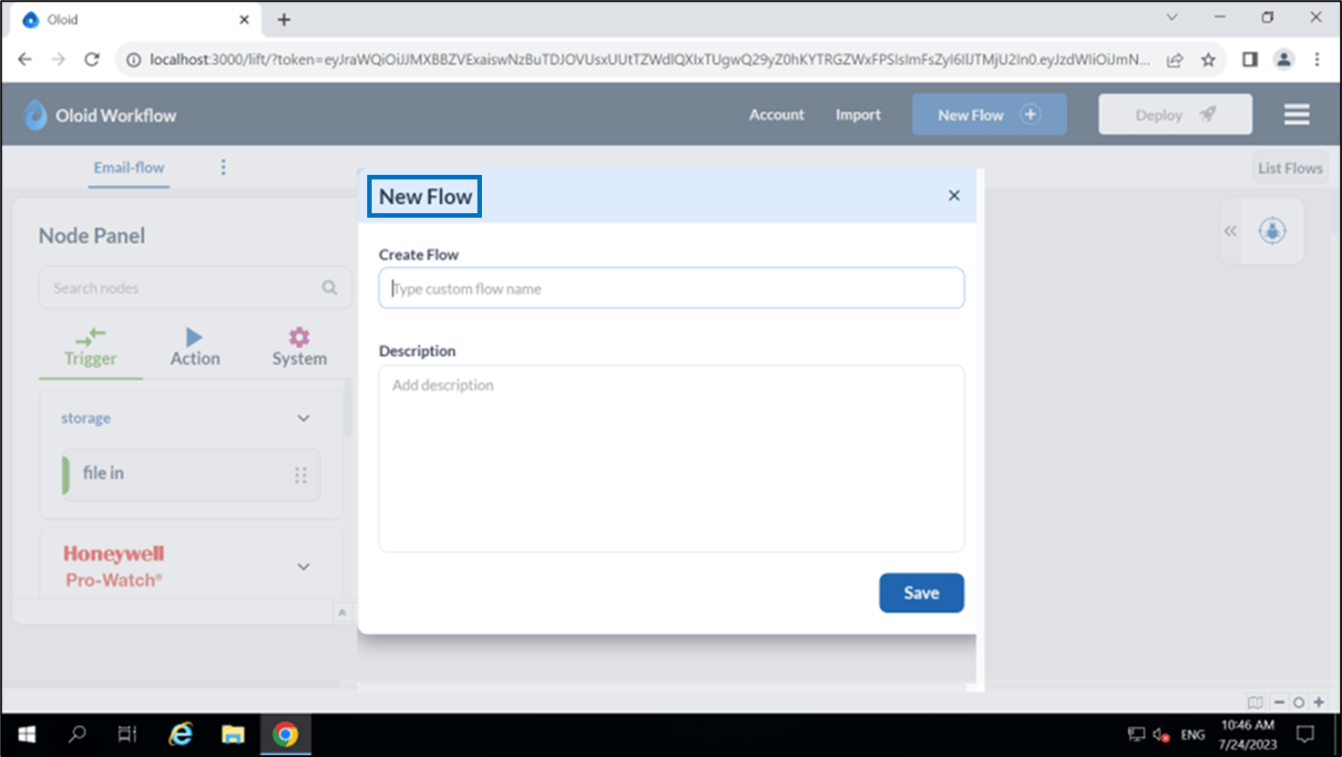 How to create a flow? - screenshot 4