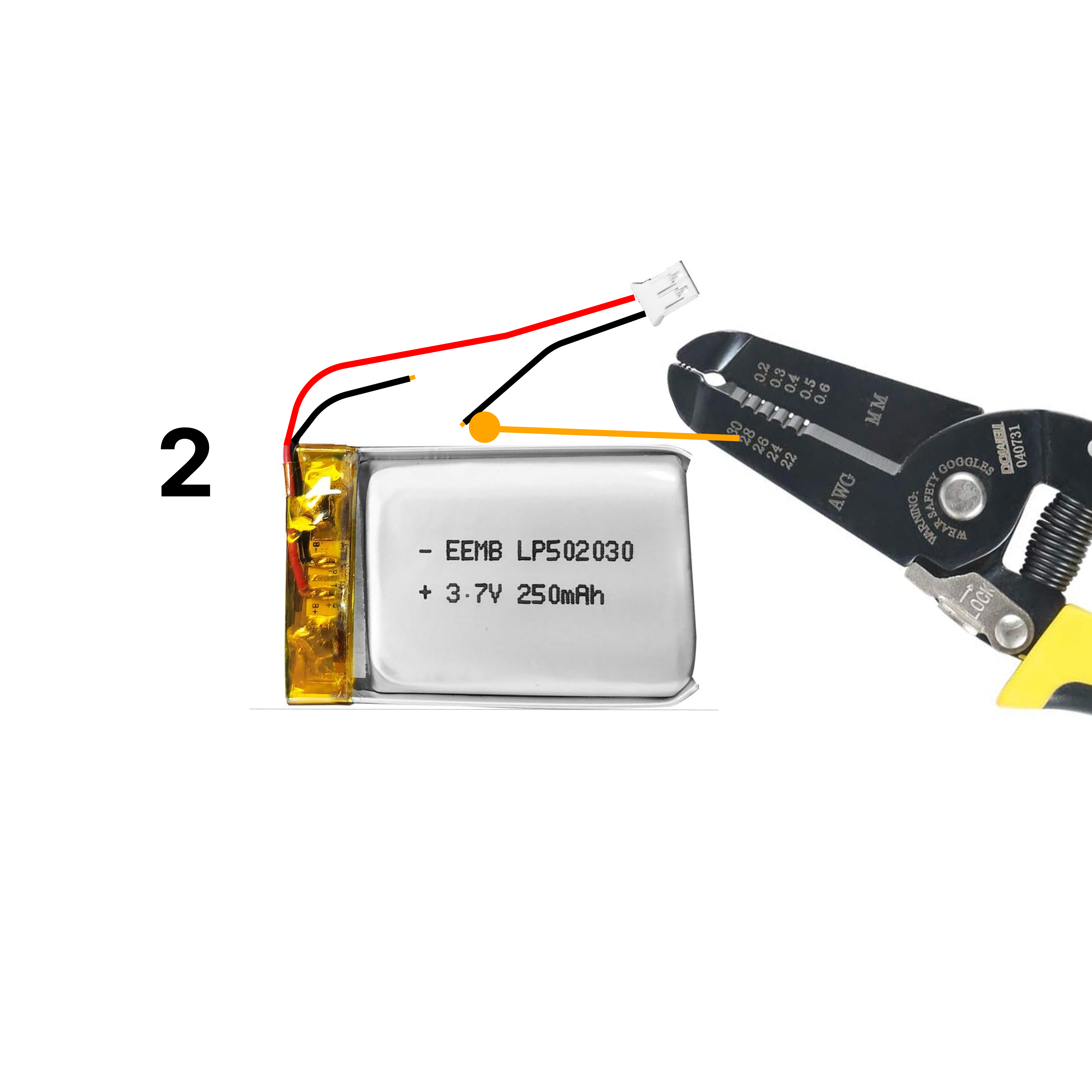 Stripped wire ends
