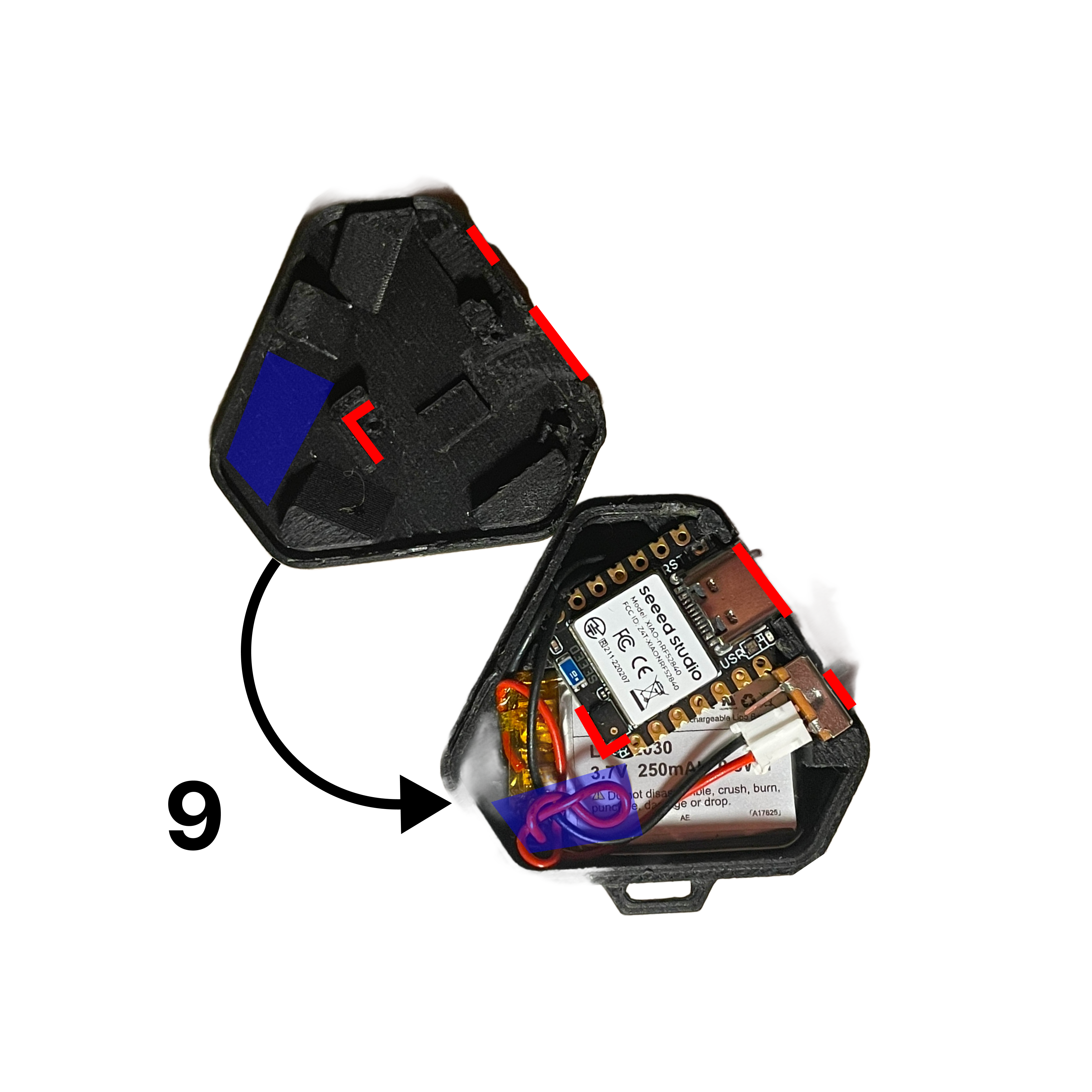 Attaching the lid