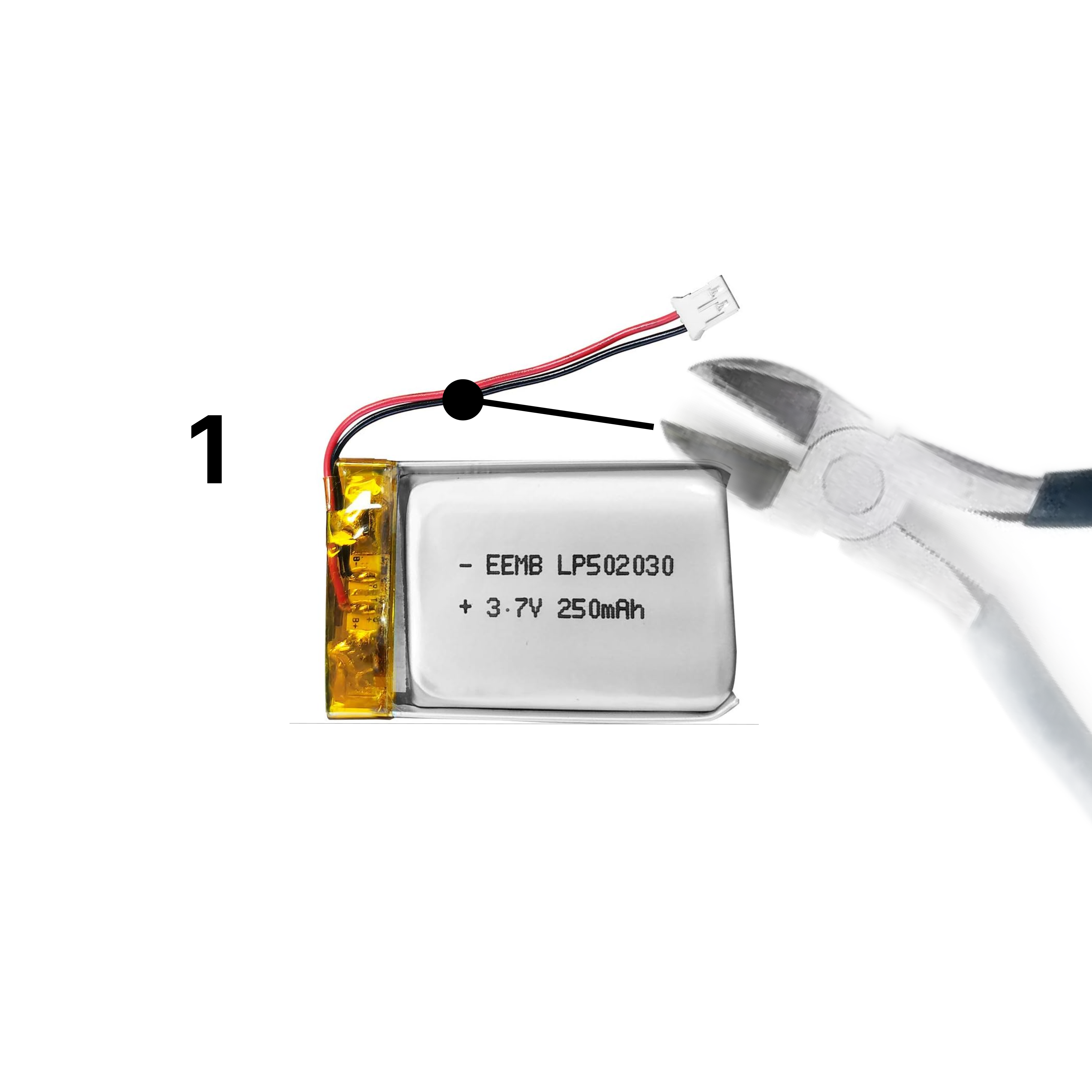 Cutting the black wire