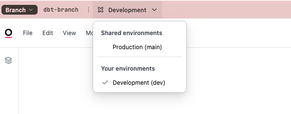 Switching the active database connection from within an Omni branch