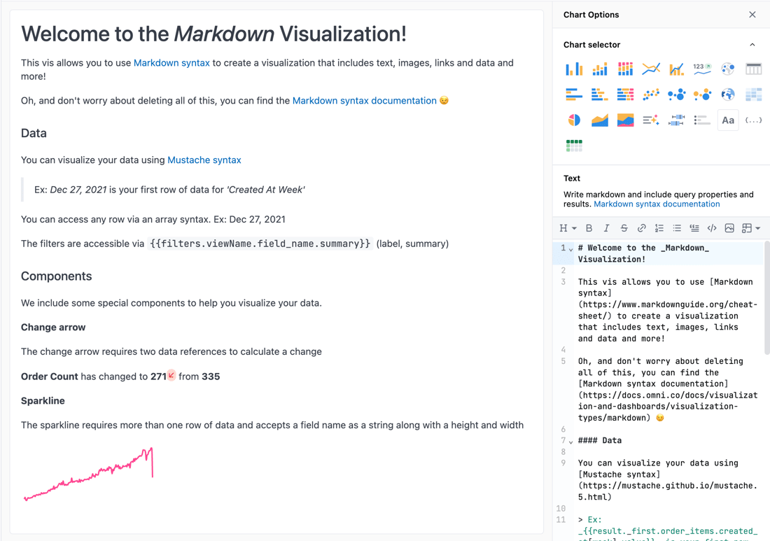 Markdown visualizations - Omni Docs