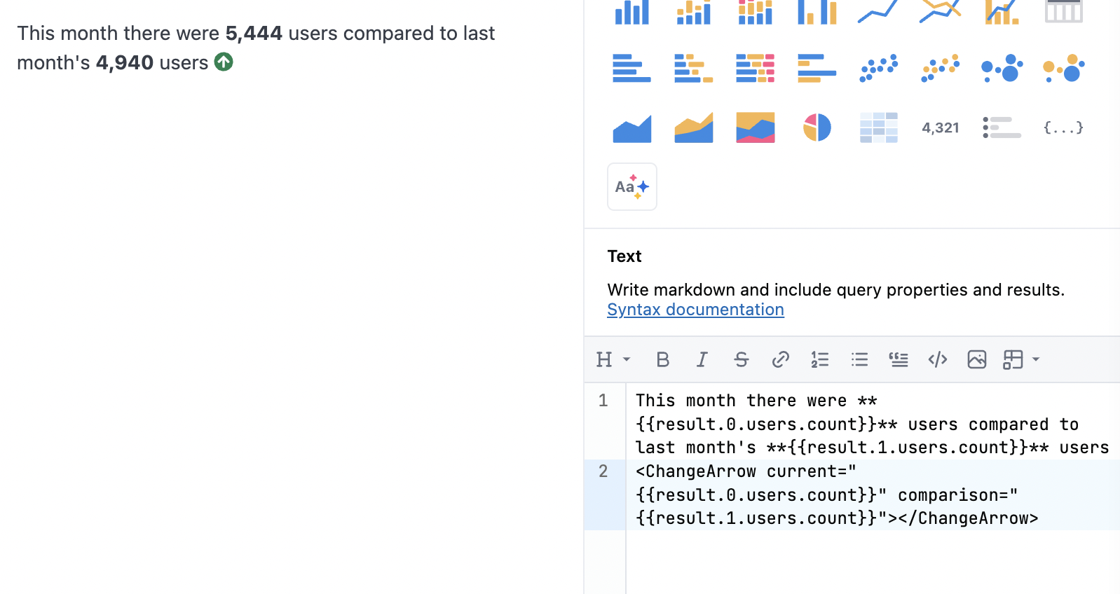 Markdown visualizations - Omni Docs