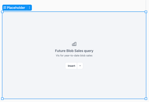 Example of a generic placeholder item with a label and description