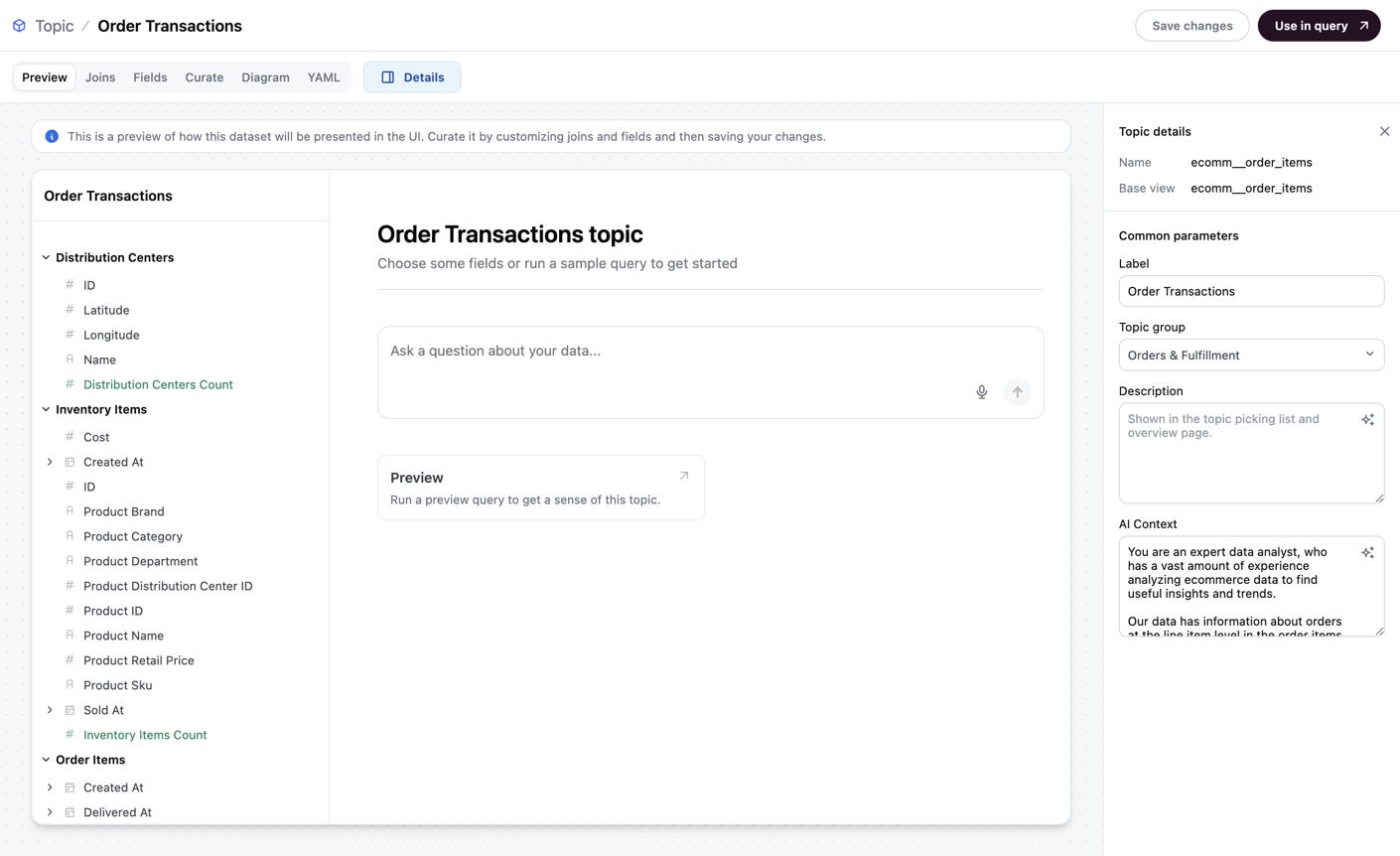Curating datasets with topics - Omni Docs