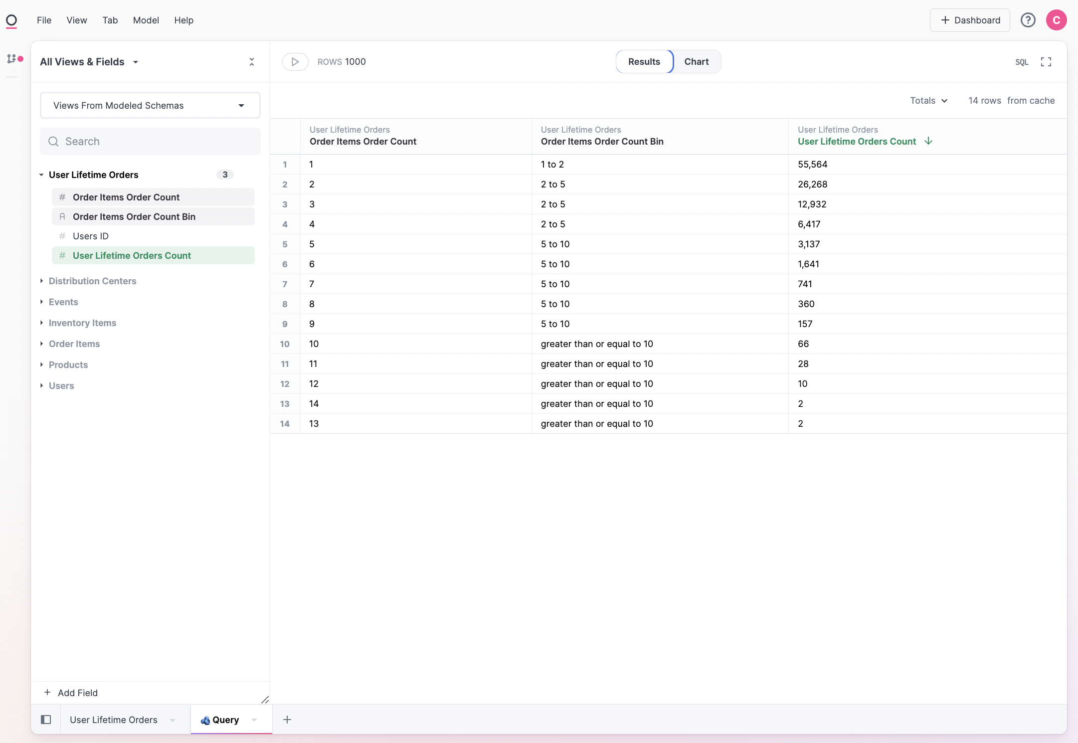 Binning and grouping custom fields - Omni Docs