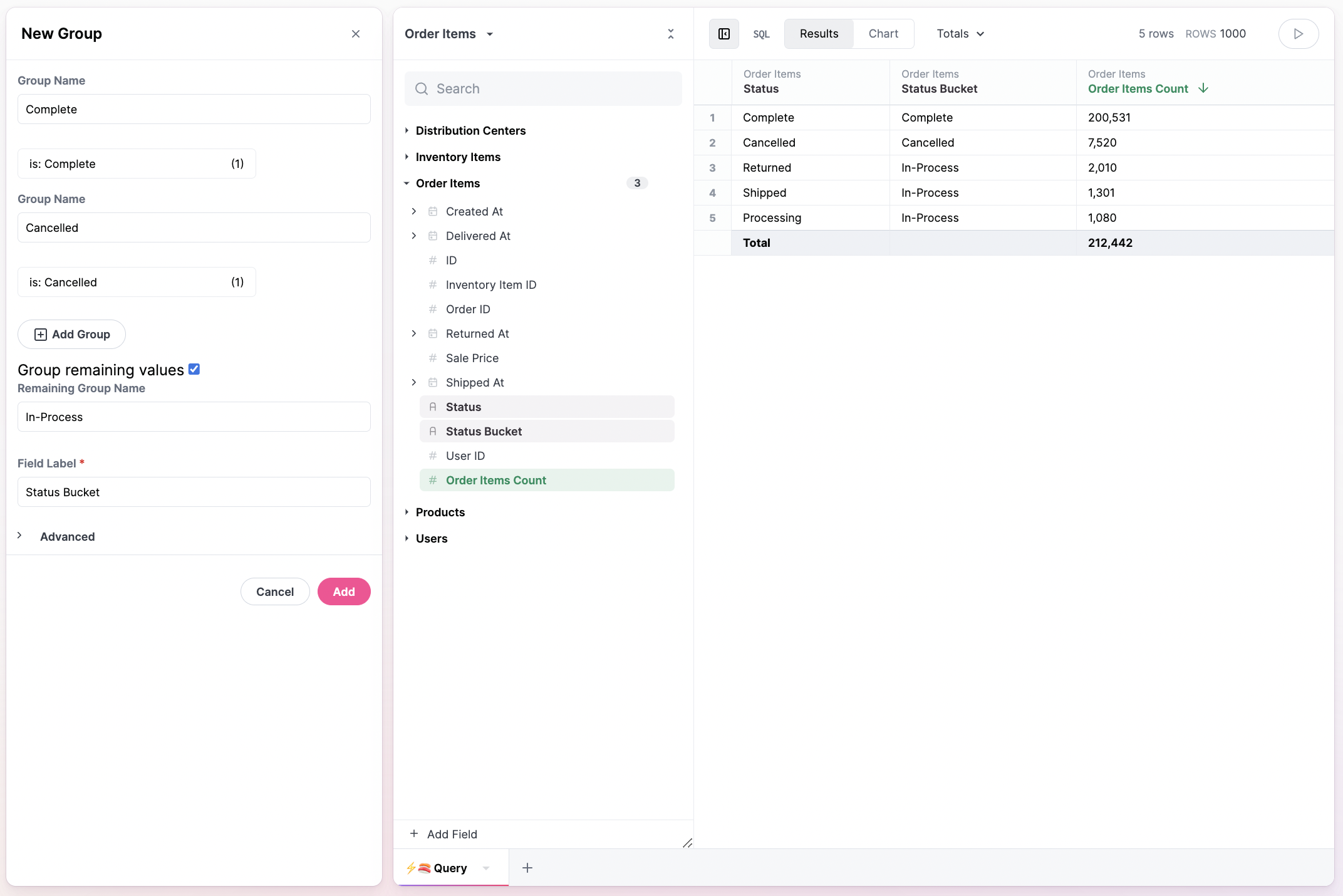 Binning and grouping custom fields - Omni Docs