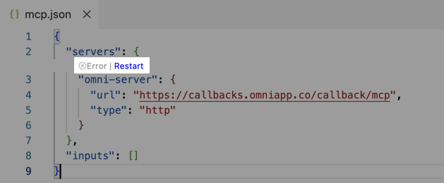 Using the MCP Server in Visual Studio Code - Omni Docs