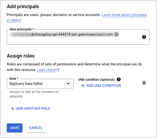 BigQuery dataset sharing