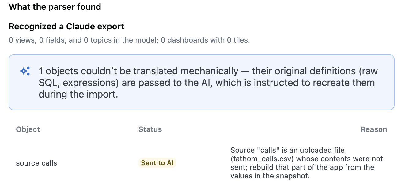 Issues that Omni couldn't translate when building the app