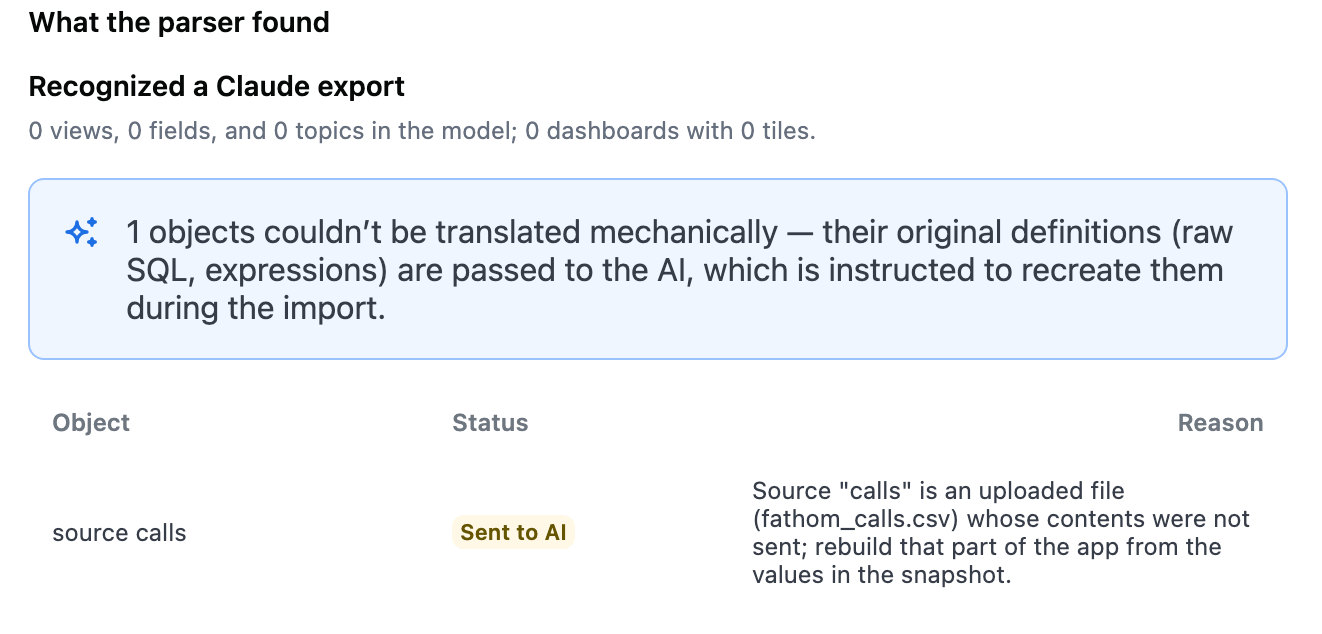 Issues that Omni couldn't translate when building the app