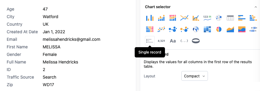 Single record tables - Omni Docs